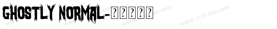 Ghostly Normal字体转换